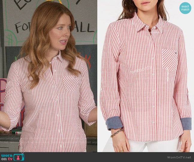 Tommy Hilfiger Striped Utility Shirt