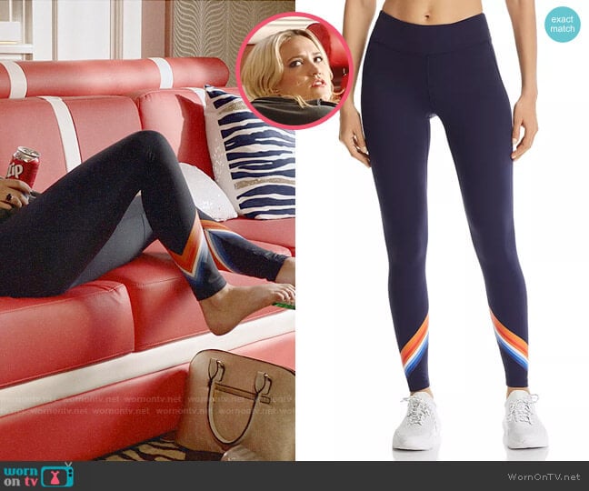 Tory Sport Tempo Chevron Leggings worn by Roxy Doyle (Emily Osment) on Almost Family