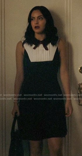 Veronica’s collared bow neck dress on Riverdale