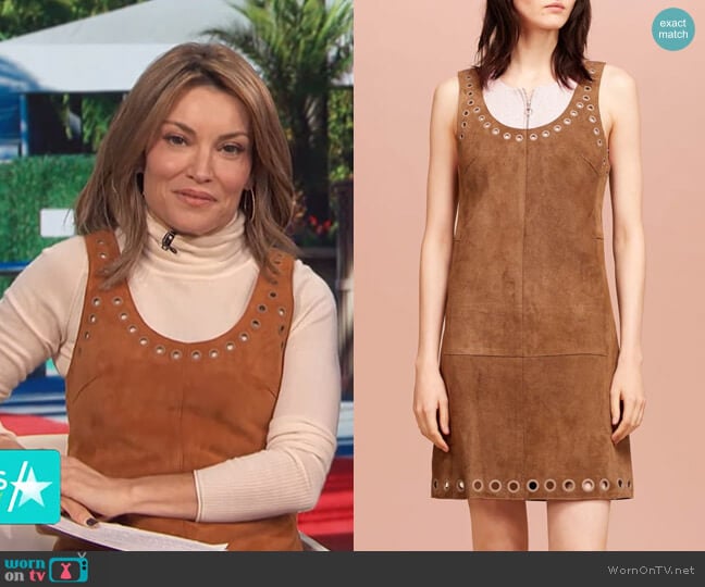 3.1 Phillip Lim Scoop Neck Dress With Grommet Detail worn by Kit Hoover on Access Hollywood