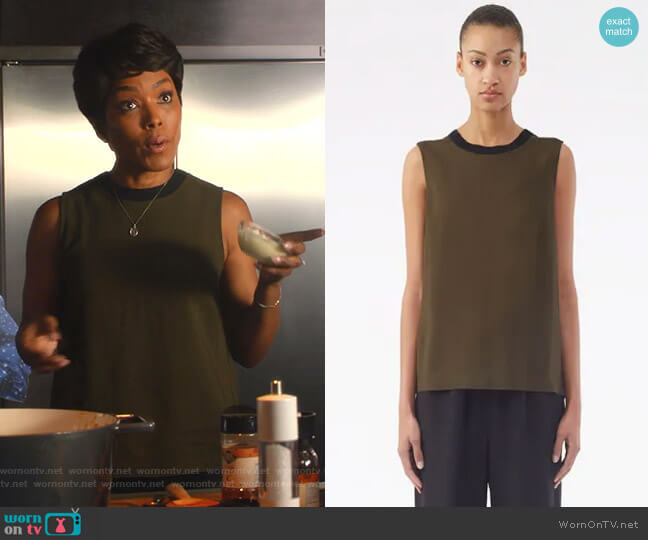 3.1 Phillip Lim Twisted-Back Tank Top worn by Athena Grant (Angela Bassett) on 9-1-1