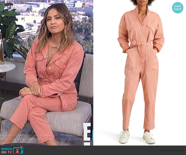Alex Mill Expedition Twill Jumpsuit worn by Erin Lim on E! News