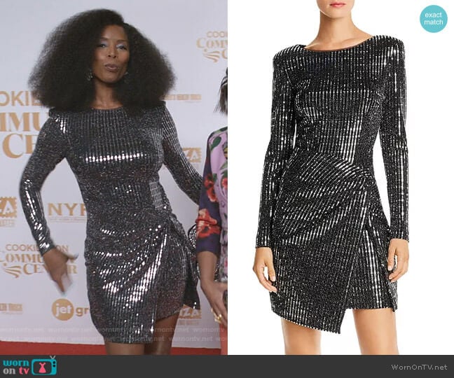 Aqua Sequined Hologram Dress