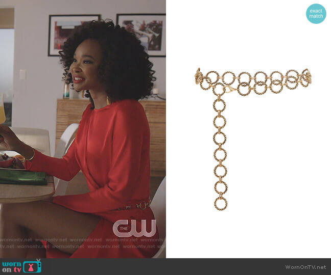 B-Low The Belt Nadia Chain Belt worn by Monica Colby (Wakeema Hollis) on Dynasty