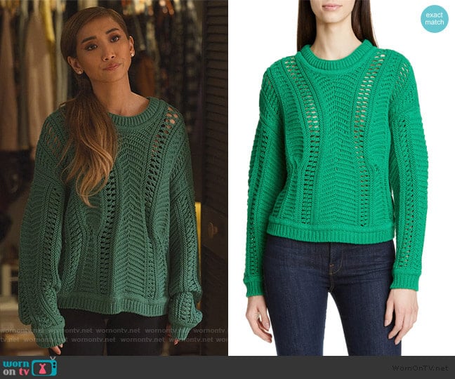 BA&SH Gramy Sweater worn by Madison Maxwell (Brenda Song) on Dollface