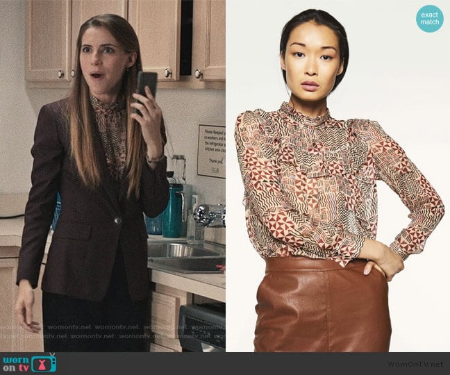 Ba&sh Mia Top worn by Stephanie 'Stevie' McCord (Wallis Currie-Wood) on Madam Secretary
