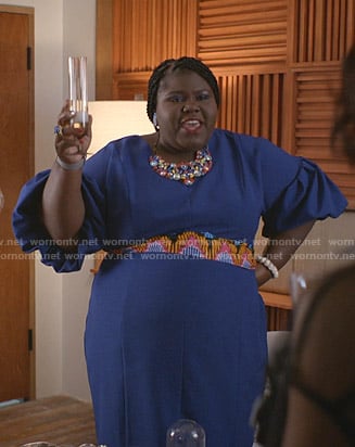 Becky’s blue puff sleeve dress on Empire
