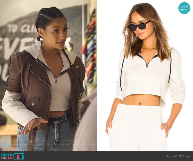 Cotton Citizen Brooklyn Hoodie worn by Stella Cole (Shay Mitchell) on Dollface