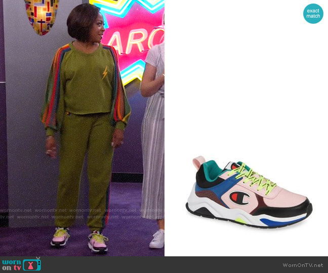 Champion 93Eighteen Block Sneaker worn by Tina Butler (Tichina Arnold) on The Neighborhood