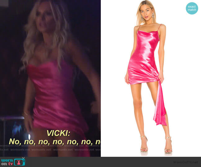 Cinq a Sept Satin Ryder Dress worn by Tamra Judge on The Real Housewives of Orange County