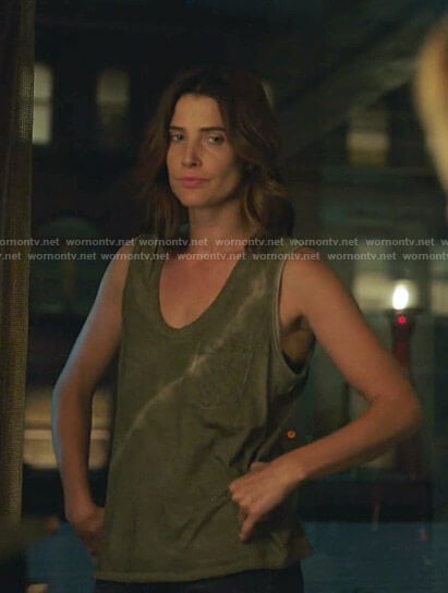 Dex’s tie dye tank top on Stumptown