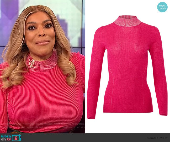 Dreyden Pink Dione Sweater worn by Wendy Williams on The Wendy Williams Show