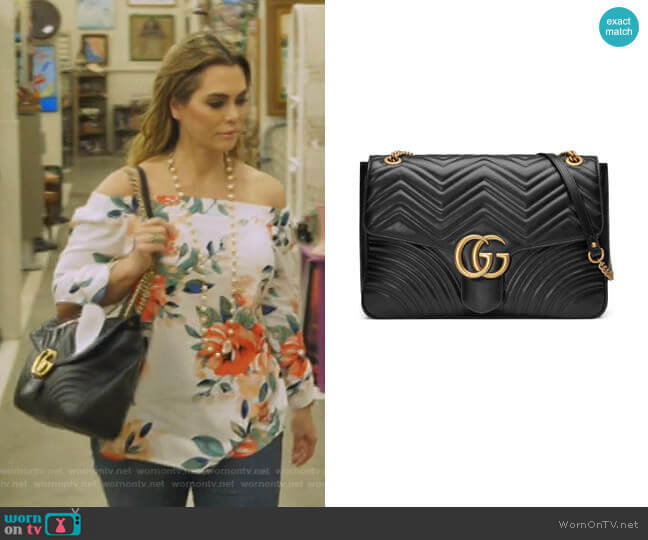 Gucci GG Large Marmont Shoulder Bag worn by D’Andra Simmons on The Real Housewives of Dallas