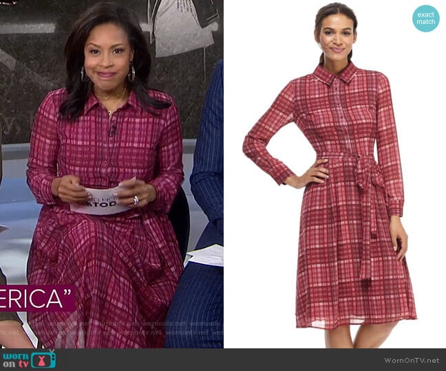 Gal Meets Glam Collection Jessie Dress worn by Sheinelle Jones on Today