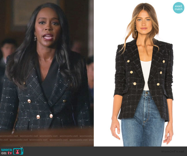 Generation Love Alexa Blazer worn by Michaela Pratt (Aja Naomi King) on How to Get Away with Murder