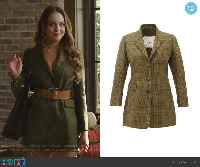 Giuliva Heritage Collection Karen Blazer worn by Fallon Carrington (Elizabeth Gillies) on Dynasty