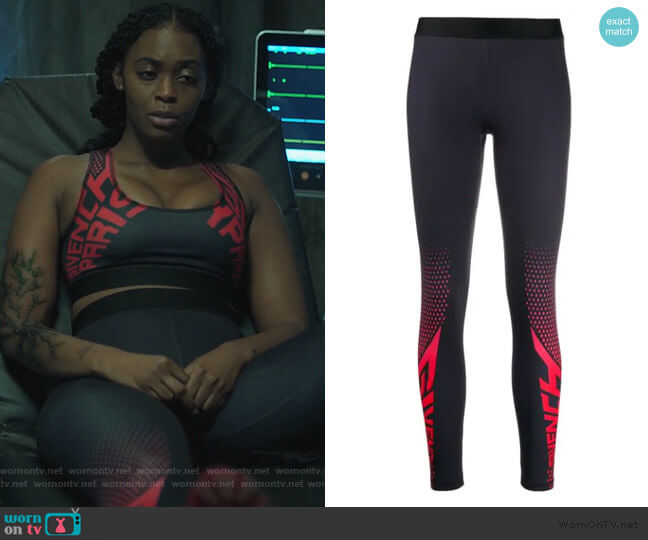 Givenchy Two Tone Leggings worn by Anissa Pierce (Nafessa Williams) on Black Lightning