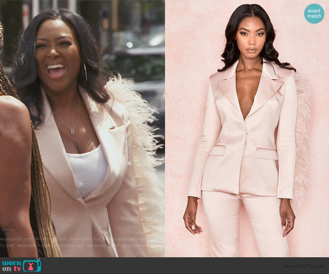 House of CB Orchidea Blazer worn by Kenya Moore on The Real Housewives of Atlanta