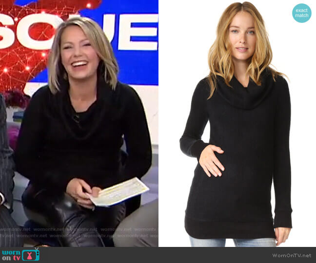 Ingrid & Isabel Cowl Neck Maternity Sweater worn by Dylan Dreyer on Today