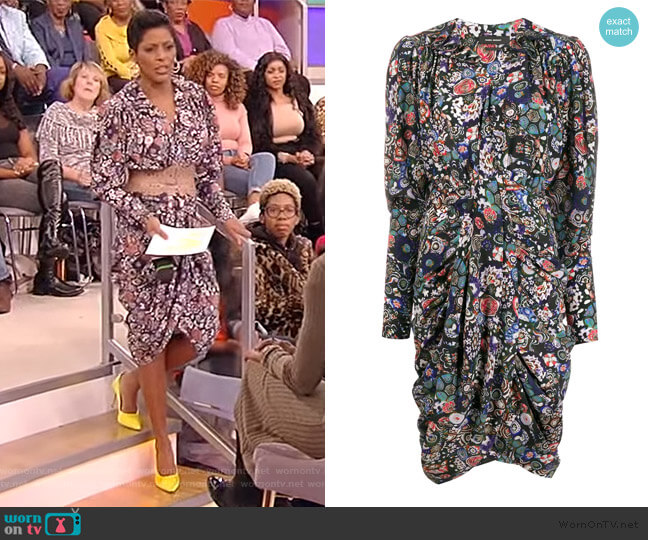 Isabel Marant Floral Print Shirt Dress worn by Tamron Hall on Tamron Hall Show