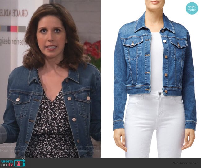 J Brand Harlow Shrunken Denim Jacket