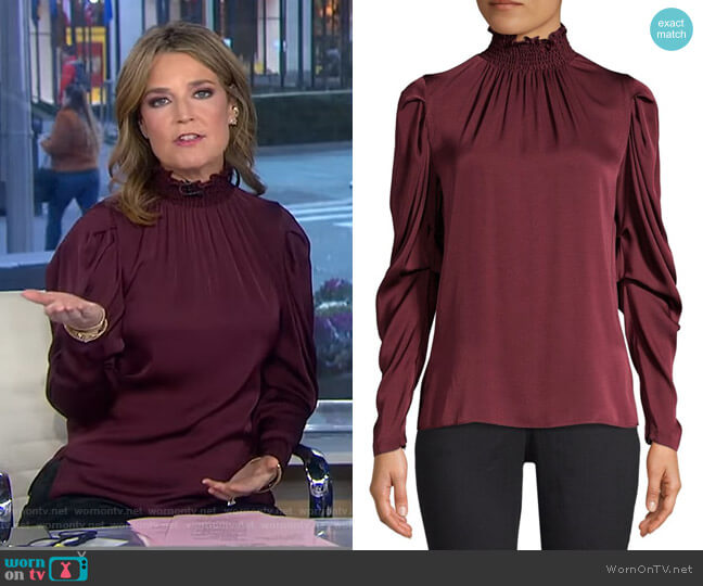 Kobi Halperin Anderson Blouse worn by Savannah Guthrie on Today