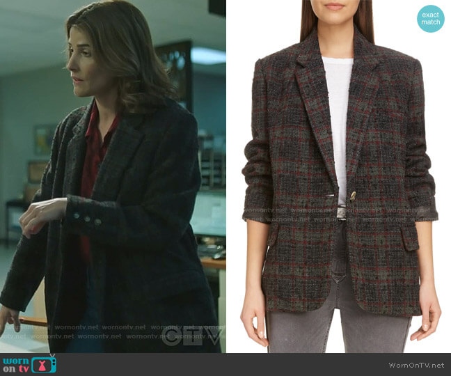 Isabel Marant Etoile Korix Wool Blend Jacket worn by Dex Parios (Cobie Smulders) on Stumptown