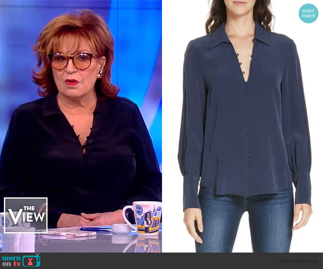 L'Agence Naomi Silk Blouse worn by Joy Behar on The View