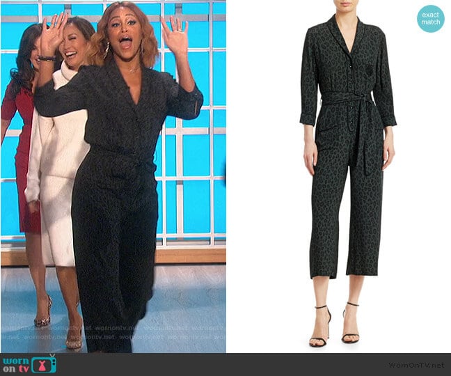 Le Superbe Beatnik Leopard-Print Jumpsuit worn by Eve on The Talk