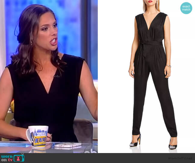 Lini Fiona Tie-Waist Jumpsuit worn by Abby Huntsman on The View