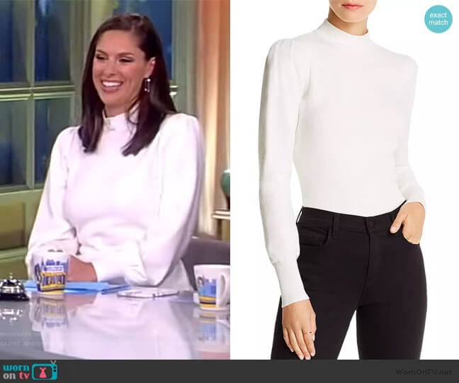 Lini Gillian Puff-Sleeve Top worn by Abby Huntsman on The View