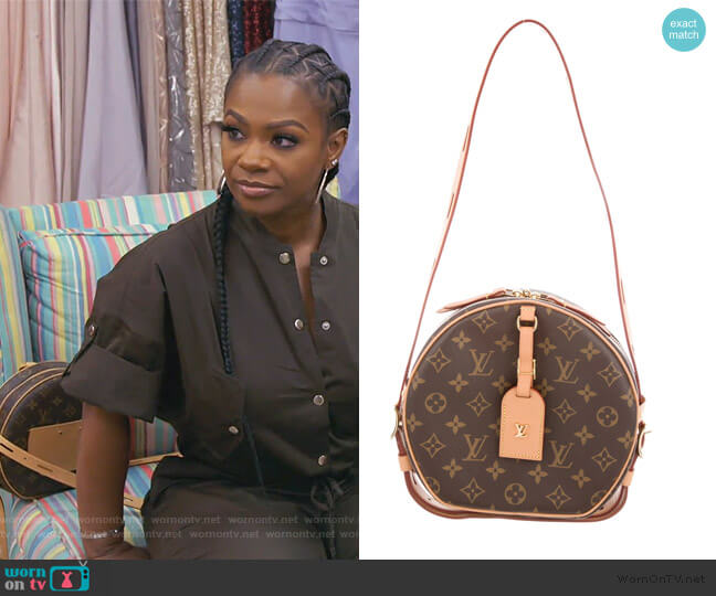 Louis Vuitton 2018 Monogram Boite Cahapeau Souple worn by Kandi Burruss on The Real Housewives of Atlanta