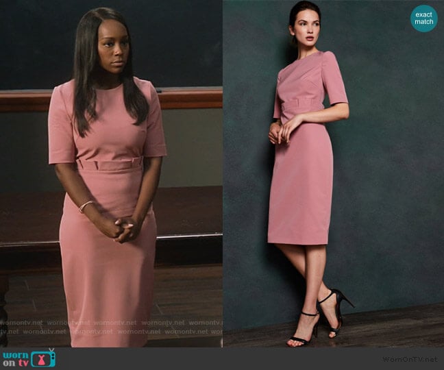 Ted Baker Maggidd Dress worn by Michaela Pratt (Aja Naomi King) on How to Get Away with Murder