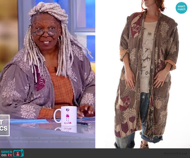 Magnolia Pearl French Cotton Fortune Kimono worn by Whoopi Goldberg on The View