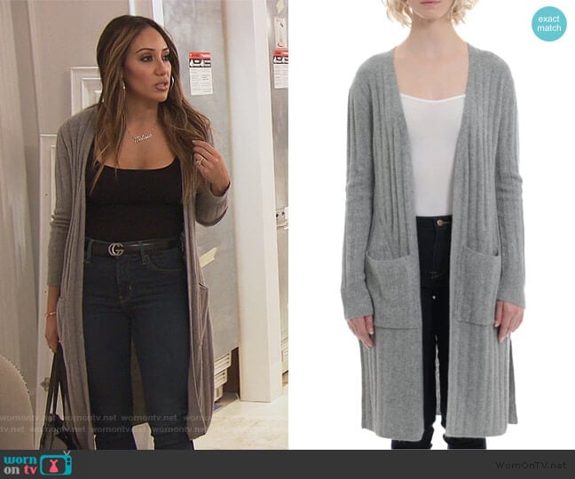 Minnie Rose Cashmere Duster worn by Melissa Gorga on The Real Housewives of New Jersey