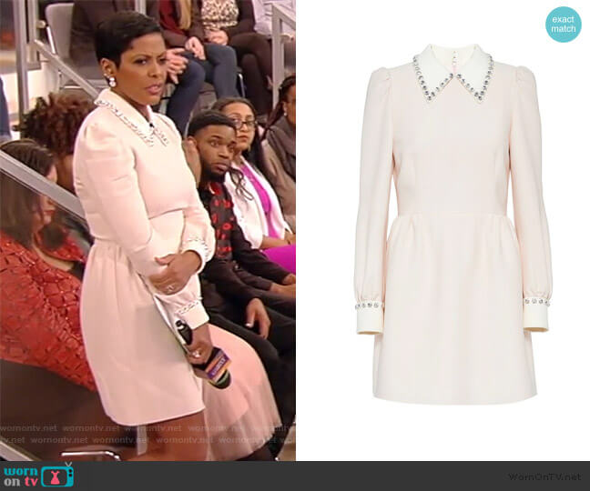 Miu Miu Embellished Collar Dress worn by Tamron Hall on Tamron Hall Show