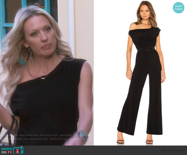 Norma Kamali Drop Shoulder Jumpsuit worn by Braunwyn Windham-Burke on The Real Housewives of Orange County