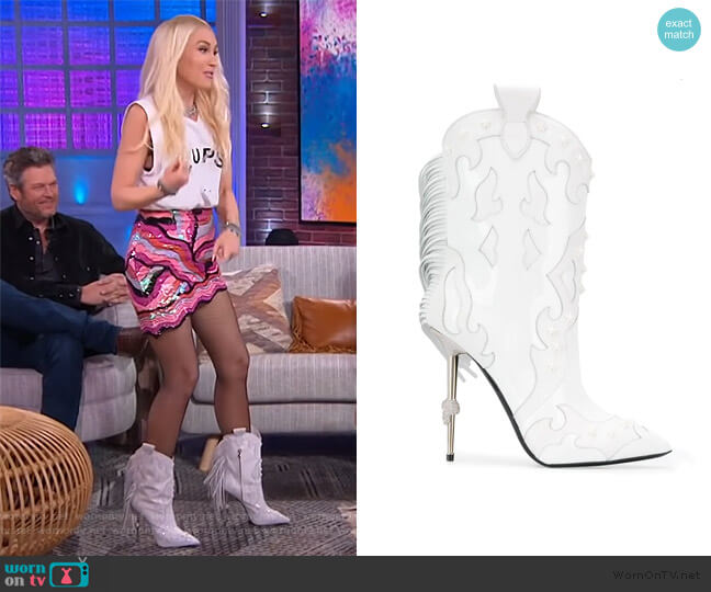 Phillipp Plein Panelled Cowboy Boots