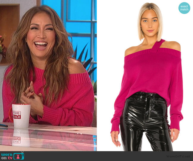 RTA Beckett Sweater worn by Carrie Inaba on The Talk