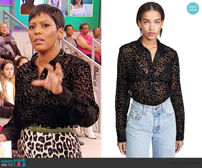 RtA Blythe Top worn by Tamron Hall on Tamron Hall Show