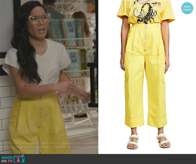 Rachel Comey Bandini Pants worn by Doris (Ali Wong) on American Housewife
