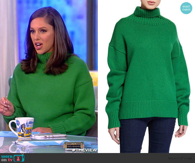Rag and Bone Lunet Lambs Wool Turtleneck Sweater worn by Abby Huntsman on The View