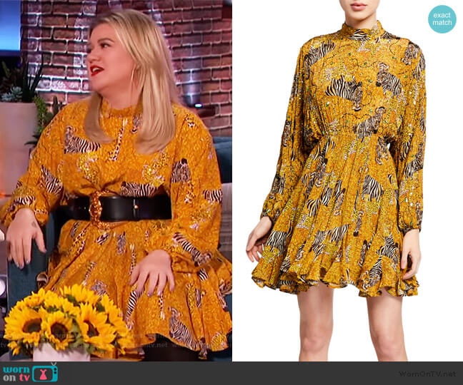 Rhode Caroline Serengeti Dress worn by Kelly Clarkson on The Kelly Clarkson Show