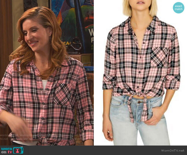 Sanctuary Haley Tie Front Shirt worn by Chelsea Grayson (Anneliese van der Pol) on Ravens Home