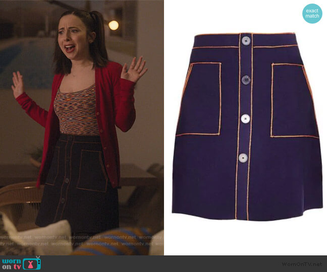 Sandro Heloise A-line Skirt worn by Izzy Levine (Esther Povitsky) on Dollface