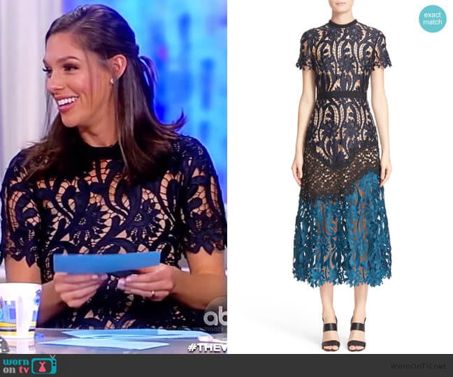 Self Portrait Prairie Midi Dress worn by Abby Huntsman on The View
