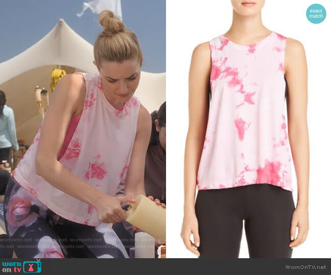 Spiritual Gangster Supernova Tie-Dye Muscle Tank worn by Alison B (Brianne Howey) on Dollface