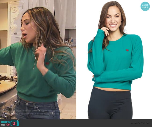 Spiritual Gangster Today Cozy Crew Neck worn by Melissa Gorga on The Real Housewives of New Jersey