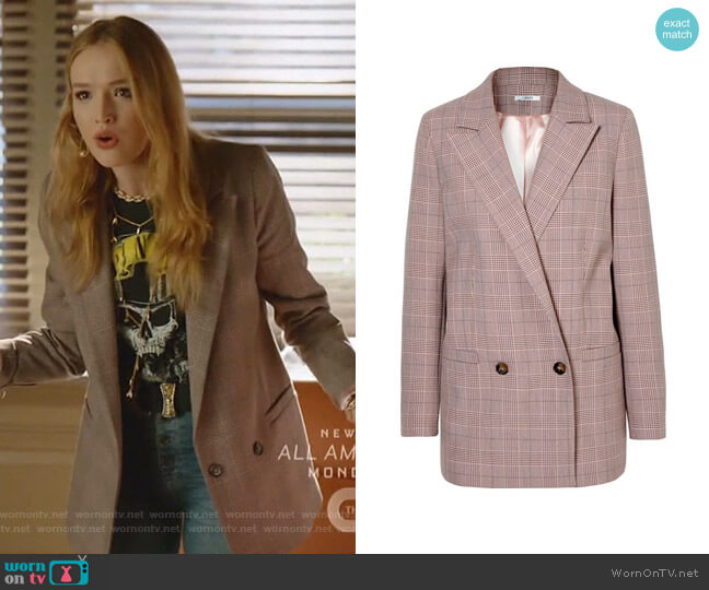 Ganni Suiting Blazer worn by Kirby Anders (Maddison Brown) on Dynasty