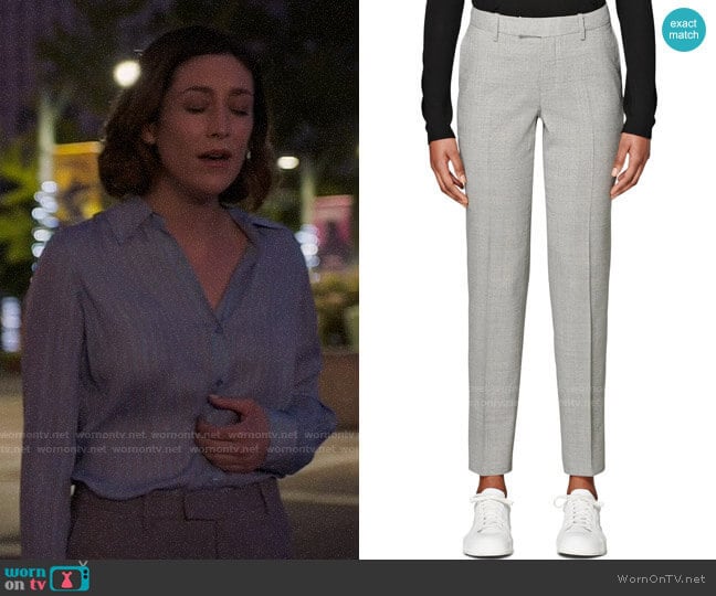 Suistudio Robin Classic Wool Trousers worn by Sydney Strait (Caitlin McGee) on Bluff City Law